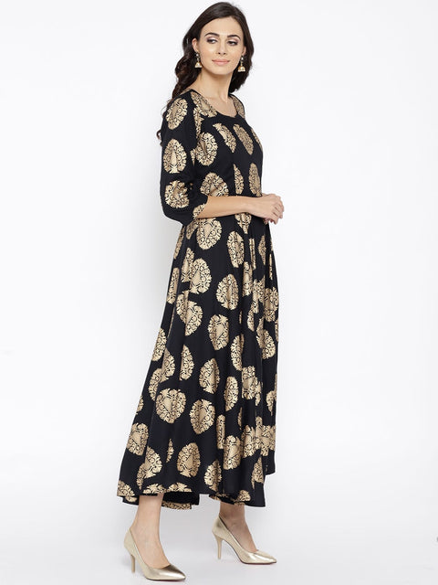 Block Printed Ready to Wear dress by Zaiwa