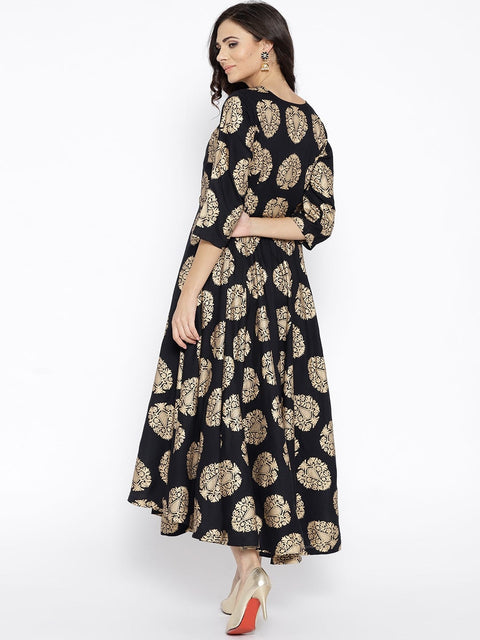 Block Printed Ready to Wear dress by Zaiwa