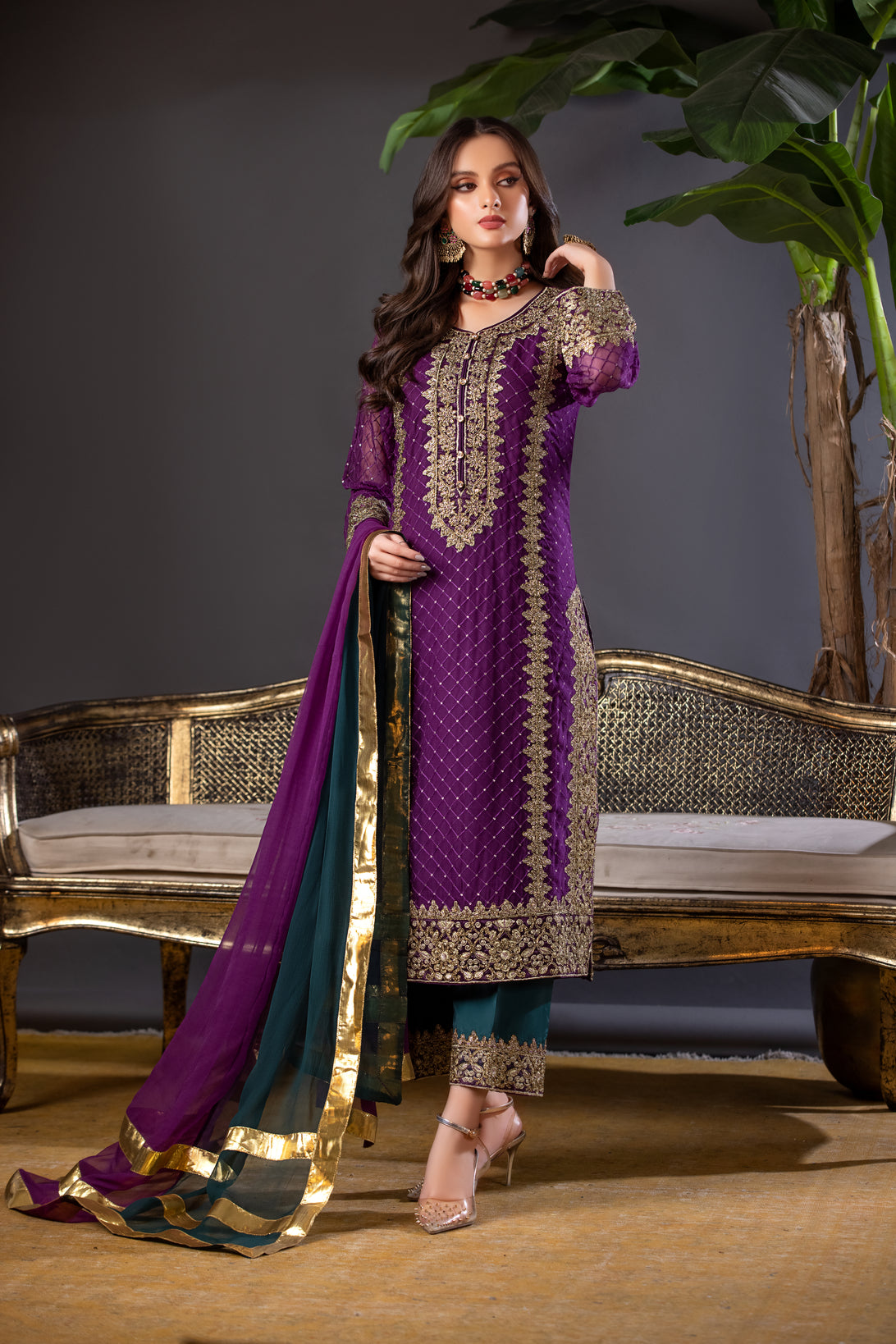 Chiffon formal store dresses pakistani