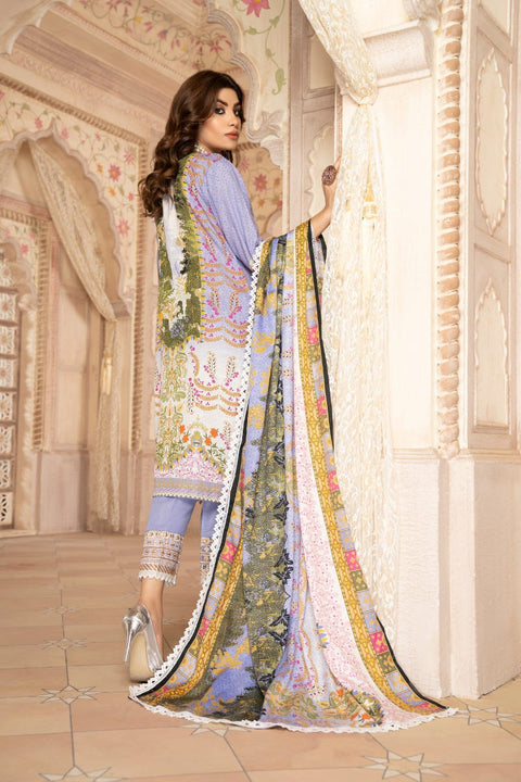 Wool Shawl with Khadar Embroidered Dress by Aabpara 04