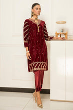 Velvet Embroidered Ready to Wear 2 Pcs Dress by Aabpara 08