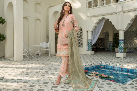 Chiffon Ready to Wear Embroidered Collection by Aleezay 07