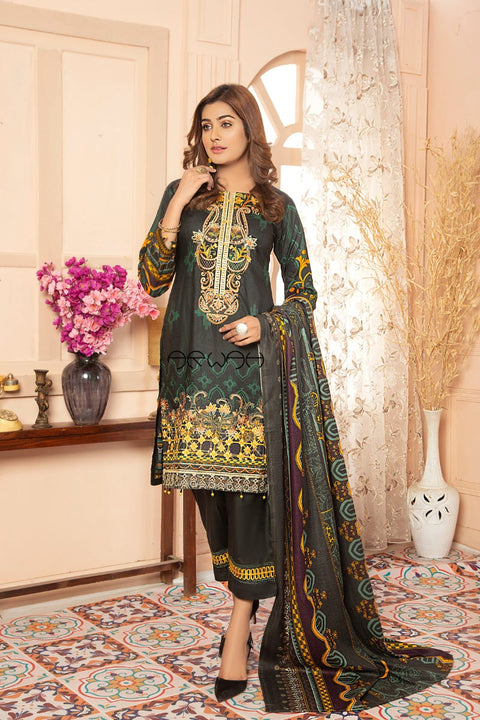 Winter Ready to Wear 3Pcs Embroidered Collection by Arwah 10