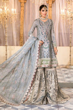 MBROIDERED Ready to Wear Pearl Blue and Ash Pink BD-2403