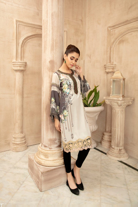 Grip Silk Ready to Wear Embroidered kurta by Mona 03