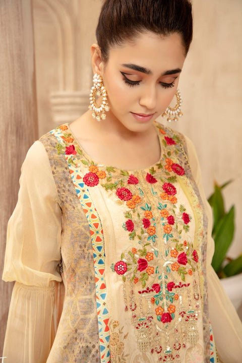 Grip Silk Ready to Wear Embroidered kurta by Mona 08