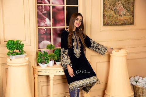 Velvet Ready to Wear Embroidered Collection by Gulwarun 13