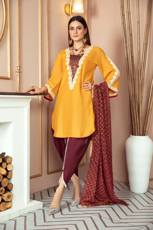 Luxury Lawn Ready to Wear 3 Pcs Collection by Gulwarun 06