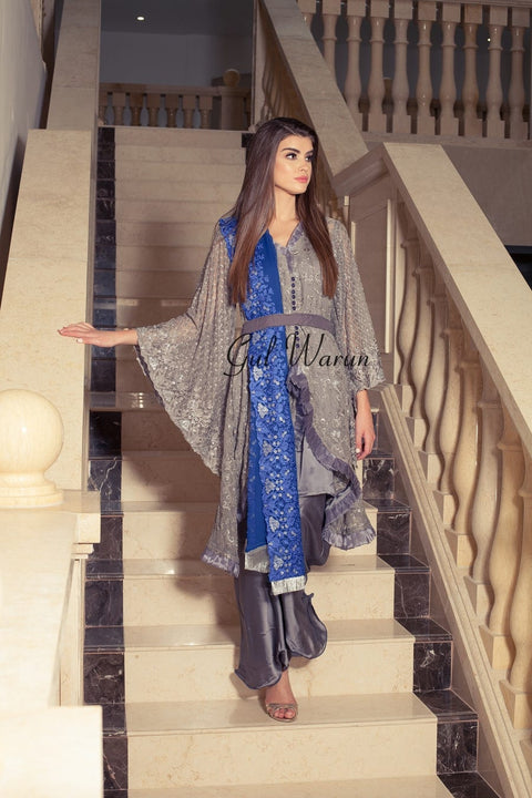 Grey Glam Luxury Formal Dress by Gulwarun