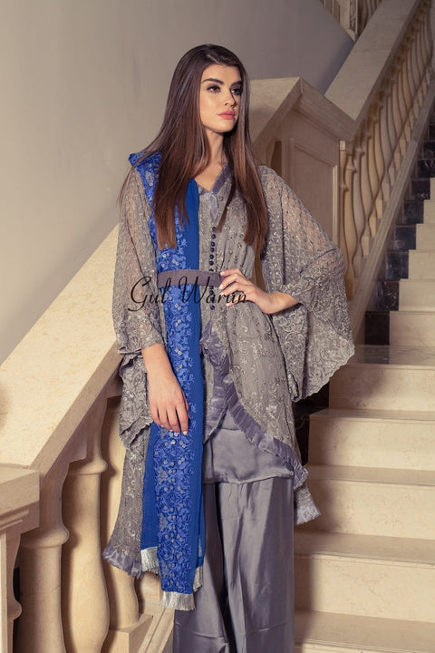 Grey Glam Luxury Formal Dress by Gulwarun