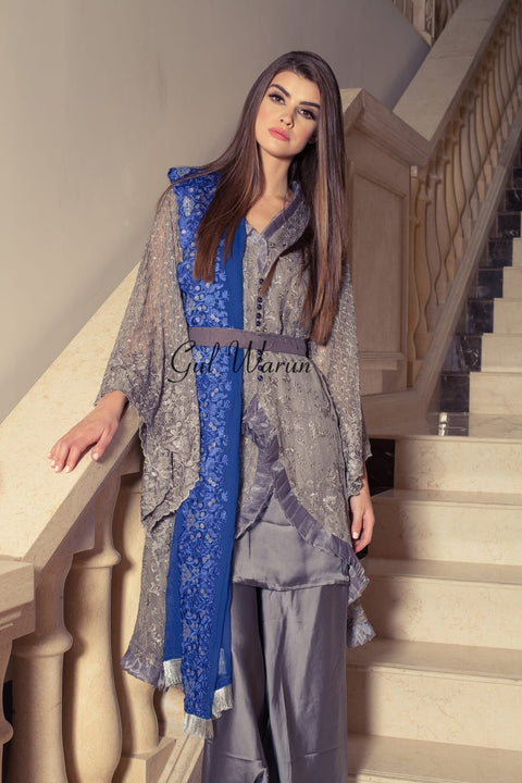 Grey Glam Luxury Formal Dress by Gulwarun