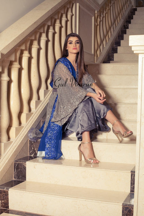 Grey Glam Luxury Formal Dress by Gulwarun