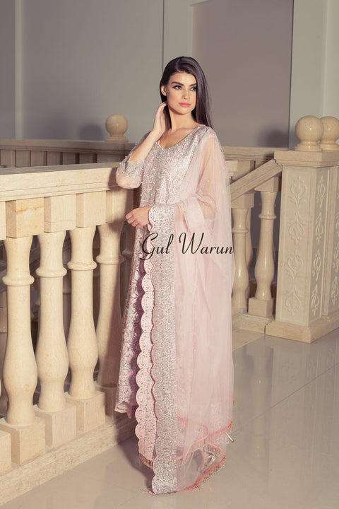 Pretty Pink Luxury Formal Dress by Gulwarun