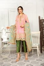 Gulwarun Formal Ready to Wear Chiffon Embroidered Dress 01