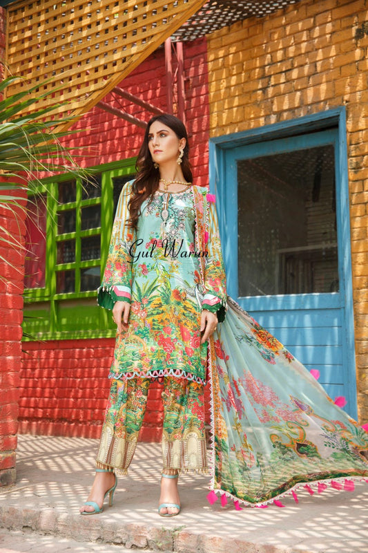 Gulwarun Eid Lawn Ready to Wear Collection 04