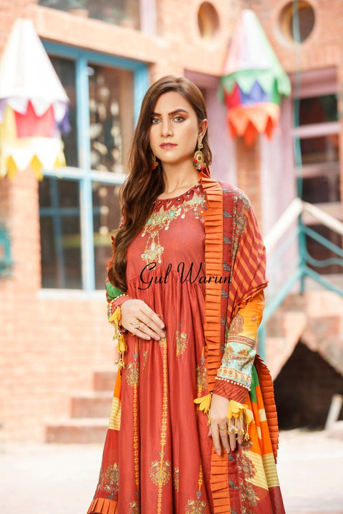 Gulwarun Eid Lawn Ready to Wear Collection 10