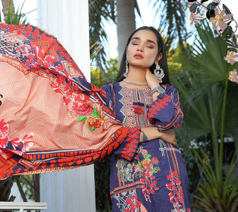 Lawn Embroidered 3 Pcs Collection by Simrans 06