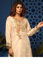 Jacquard Embroidered Kurta by Simrans