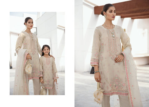 Kids Organza Embroidered Hand work Detailed Dress by Simrans 10