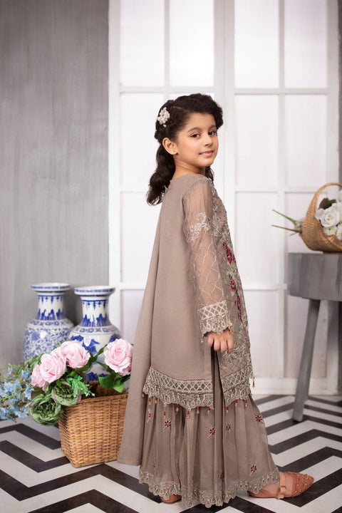 Kids Luxury Chiffon Ready to Wear Eid Collection with handwork details 04