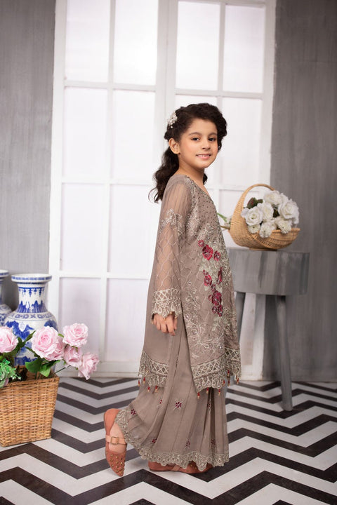 Kids Luxury Chiffon Ready to Wear Eid Collection with handwork details 04