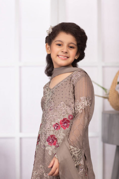 Kids Luxury Chiffon Ready to Wear Eid Collection with handwork details 04