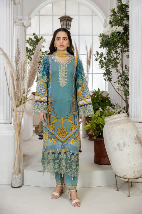 Luxury Lawn Ready to Wear Eid Collection by Mona 09