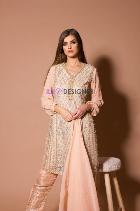 Full Handwork Formal Dress by Sakeena Hasan