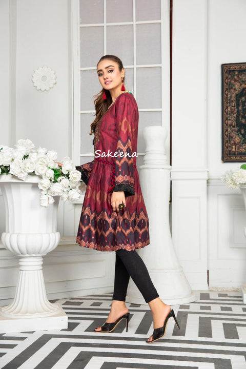 Ready to Wear Embroidered Kurta by Sakeena Hasan 02