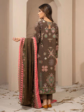 3pc Khaddar Winter Dress u2617-Brown