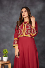 Ready to Wear Embroidered waist coat Dress by Zaiwa 03