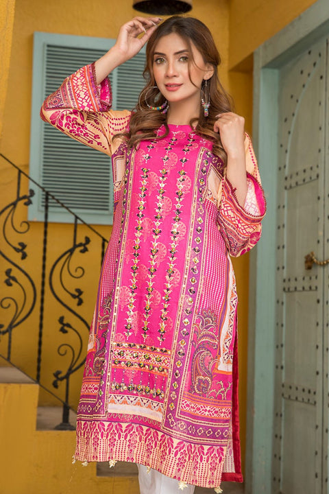 Ready to Wear 2 Pcs Lawn Embroidered Collection by Zaiwa 12