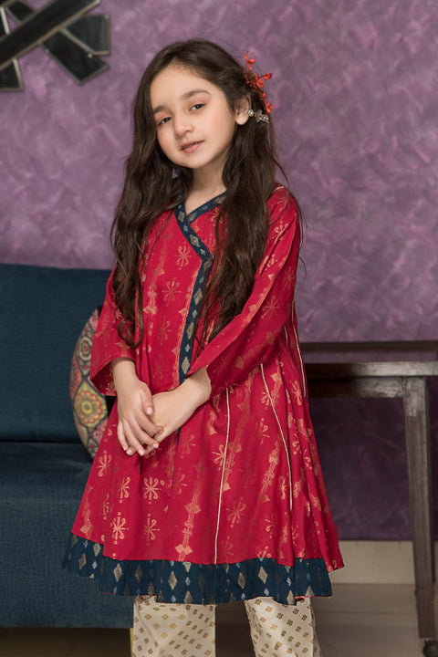 Girls Ready to Wear Jacquard Kurta 07