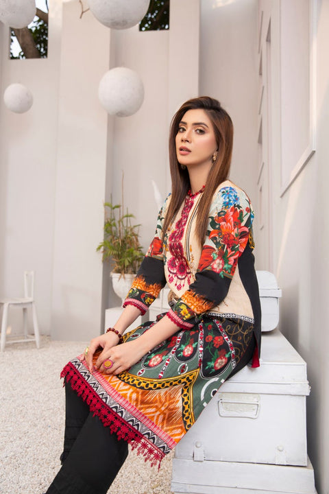 Winter 2 Pcs Ready to Wear Hand Embroidered Collection by Zaiwa 05