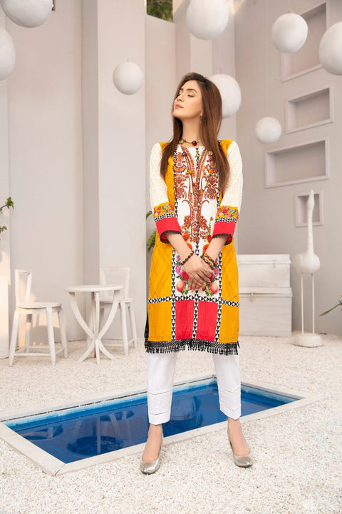 Winter 2 Pcs Ready to Wear Hand Embroidered Collection by Zaiwa 06