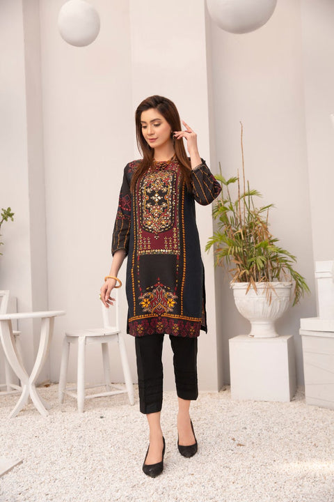 Winter 2 Pcs Ready to Wear Hand Embroidered Collection by Zaiwa 02