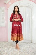 Ready to Wear Winter Embroidered Kurta by Zaiwa 01